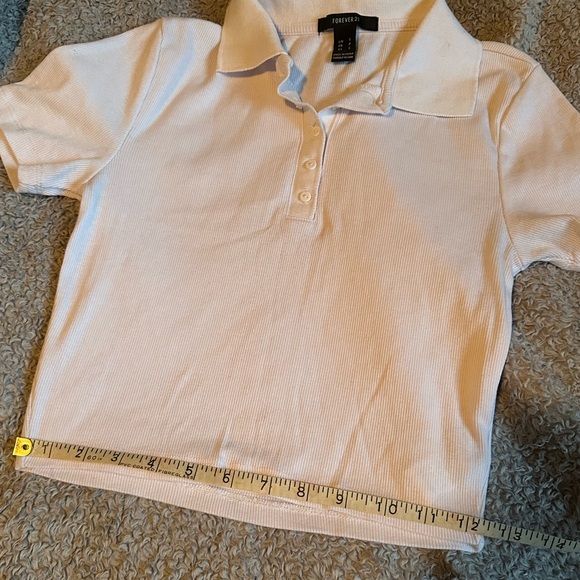 Forever 21 White Ribbed Top - Picture 4 of 5